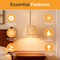 Vintiquewise Decorative Fabric Pendant Lampshade with Swirl Design – Modern Bohemian & Minimalist Hanging Ceiling Light Shade for Bedroom Living Room Kitchen and Dining Room